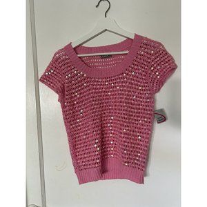 Rave brand pink sequin top